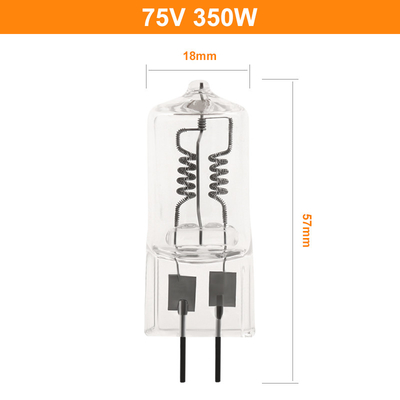 75V 350W 안경 쿼츠 할로겐 전구 고온 특별한 할로겐 램프