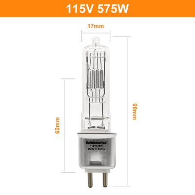 230v 115V 575w 할로겐 램프 전구류 G9.5 무대 영화와 텔레비전