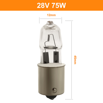 28V 열차 철도 기관차 쿼츠 할로겐 전조등 전구 75W 삽입 베이스