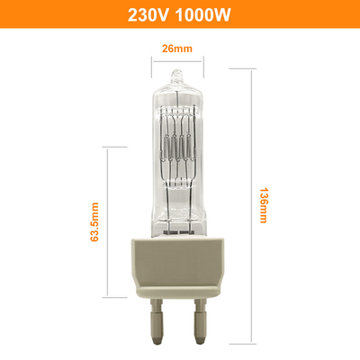 분광 광도계 G22를 위한 230V 1000W 할로겐 전구