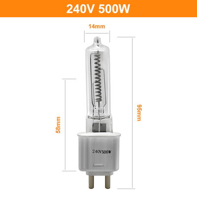240V 500 와트 쿼츠 할로겐 전구 루멘 높은 G9.5 적외선 가열시키는 극장 TV 비디오