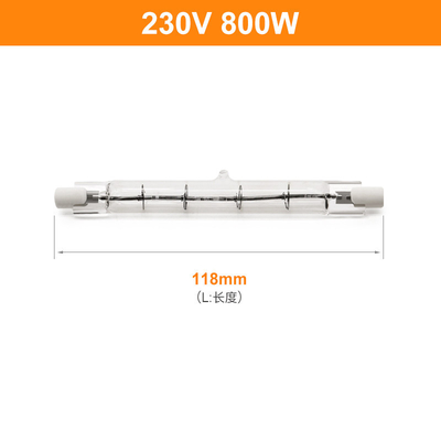 118 밀리미터 230V 800W R7S 석영 적외선 전구 재킷화되 스튜디오 램프 할로겐