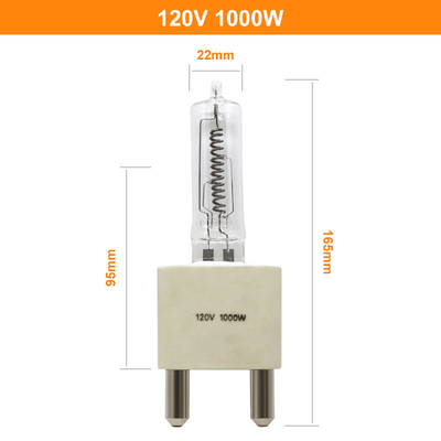 갑판 항법등을 위한 120V 1000W 단일단 형태 양성 핀 할로겐 광 전구