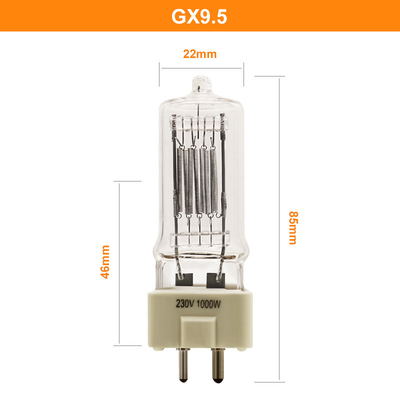 230V 1000W GX9.5 쿼츠 할로겐 전구류 적합한 실바니아 사진 옵틱 램프