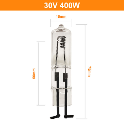 2시 2분 핀 할로겐 전구 400W 30V 75 밀리미터 길이