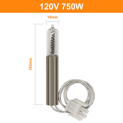 120V 석영 할로겐 전구 750w G9.5 석영 전구 재킷화된 적외선