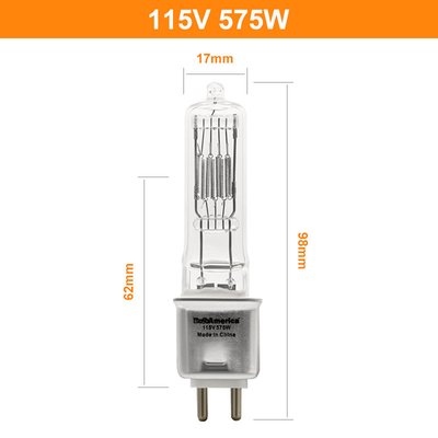 사진인 230v 115V 575W G9.5 양성 핀 할로겐 전구 대체