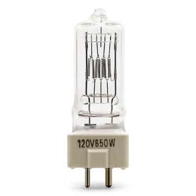 120V 650W 양성 핀 할로겐 전구 석영 텅스텐 상업적 비디오 조명 무대